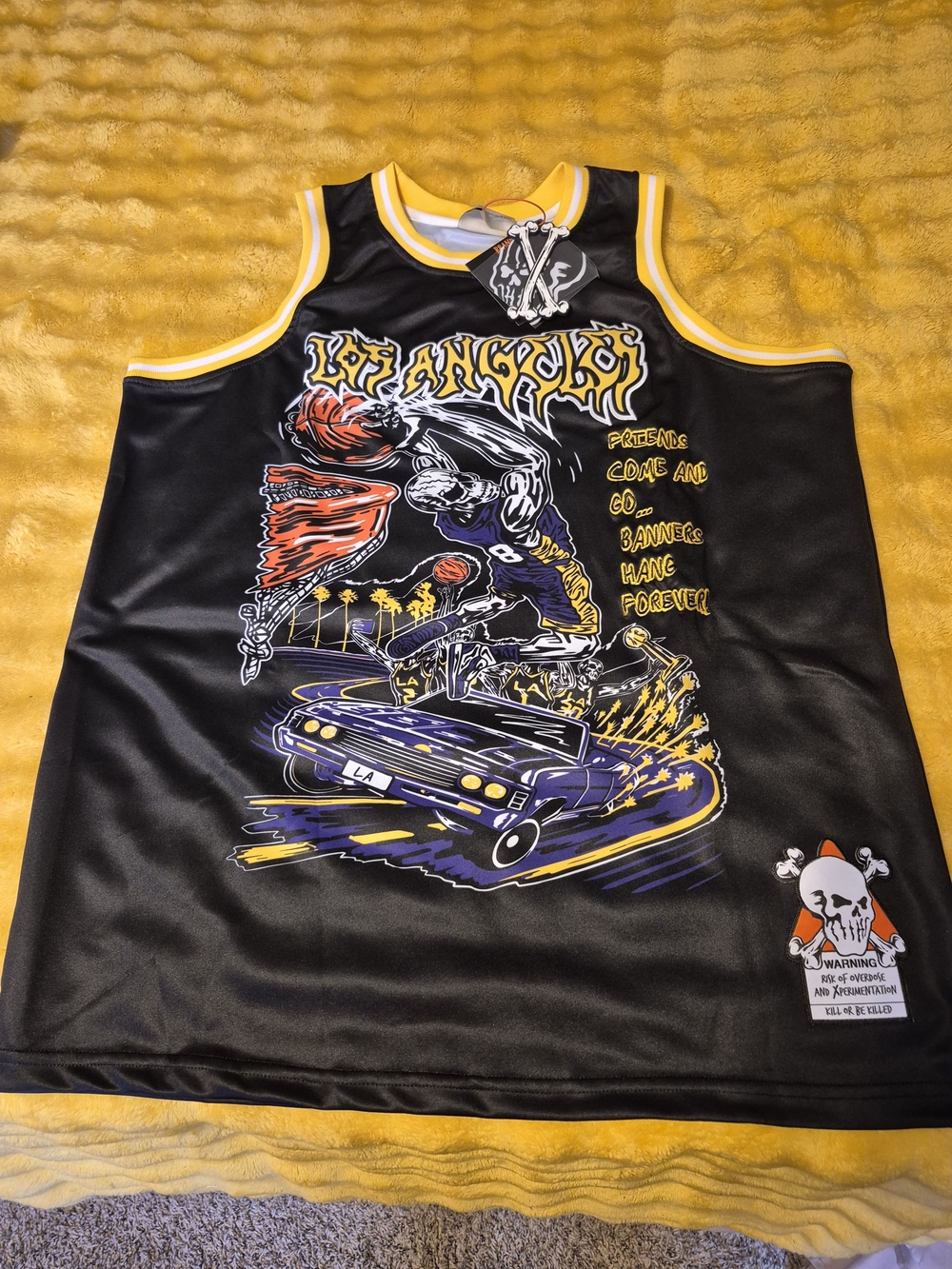 Brand X Kobe Basketball Tank Top - Black & Yellow